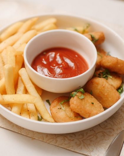 Chicken Nuggets and Chips